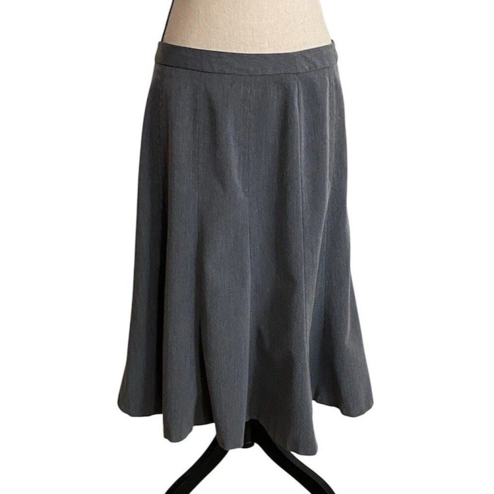 East 5th Charcoal Flared Midi Skirt